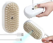 3-in-1 Steam Brush with Steamer - Suitable for Cats, Dogs and All Pets (White)