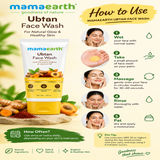 mamaearth ubtan glow face wash
