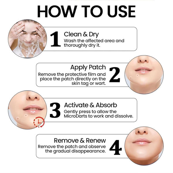 Premium Skin Tag Removal Patch – Soft on Skin, Tough on Tags 💎 BUY 1 GET 1 FREE