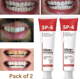 🦷 SP-6 Whitening Toothpaste | Probiotic Teeth Whitening for Stains, Bad Breath & Gum Health- ( Pack of 2)