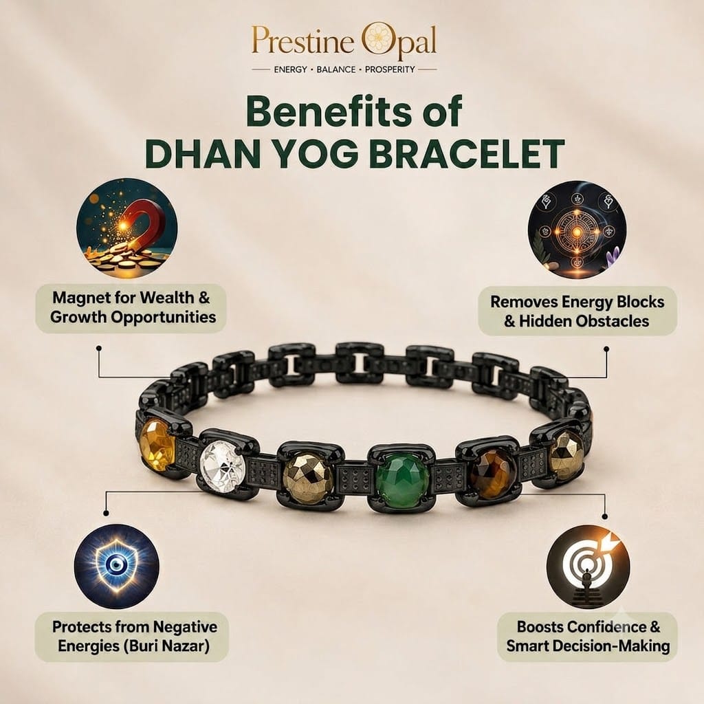 Rinmukteshwar Siddh Metal Dhan Yog™ Bracelet – Matte Black