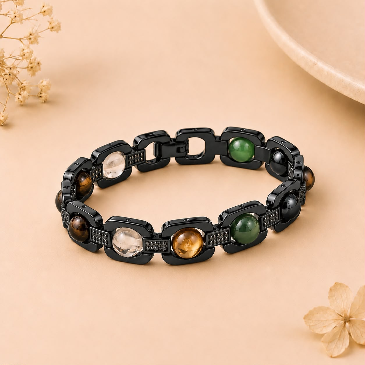 Rinmukteshwar Siddh Metal Dhan Yog™ Bracelet – Matte Black