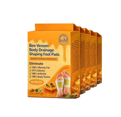 Bee Venom Body Drainage Shaping Foot Pads | Natural Lymphatic Detox & Slimming Patches (Pack of 2)