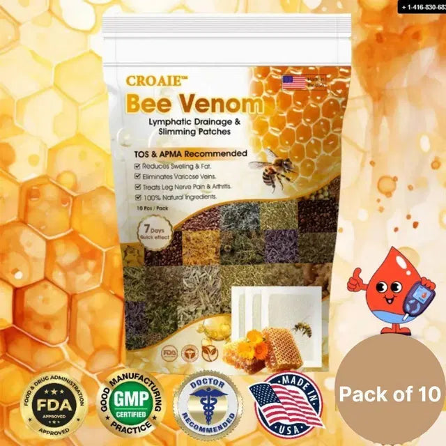 Original Bee Venom Foot Patches – Natural Detox & Relaxation Pads | Improves Sleep, Circulation & Stress Relief