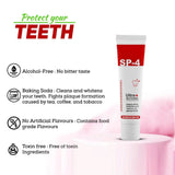 SP-4 Brightening Toothpaste with Toothbrush – 40g , Advanced Whitening Formula for Stain Removal & Fresh Mint Flavor