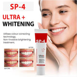 SP-4 Brightening Toothpaste with Toothbrush – 40g , Advanced Whitening Formula for Stain Removal & Fresh Mint Flavor